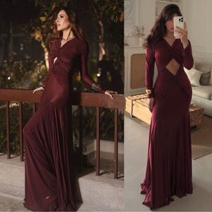 Deme by Gabriella Chantal Dress in Burgundy